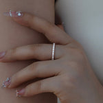 Lade Bild in die Galerieansicht, 2mm Round Cut Lab Diamond Diamond Eternity Ring - LGG Jewelry
