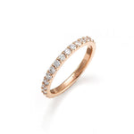 Lade Bild in die Galerieansicht, 2mm Round Cut Lab Diamond Diamond Eternity Ring - LGG Jewelry