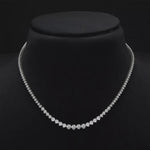 Lade Bild in die Galerieansicht, 3MM 3-Prong Lab Grown Diamond Tennis Necklace 14K Gold - LGG Jewelry
