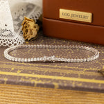 Lade Bild in die Galerieansicht, 3MM 4 Prong Basket Lab Diamond Tennis Bracelet 14K 18K Gold DEF VS - LGG Jewelry