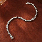 Lade Bild in die Galerieansicht, Bezel Set Basket DEF VS Lab Diamond Tennis Bracelet 14K 18K Gold - LGG Jewelry