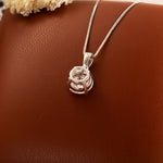 Lade Bild in die Galerieansicht, Classic 1.5ct Round Cut Lab Diamond Four Prongs Pendant Necklace - LGG Jewelry