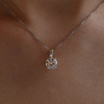 Lade Bild in die Galerieansicht, Classic 1.5ct Round Cut Lab Diamond Four Prongs Pendant Necklace - LGG Jewelry