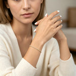 Lade Bild in die Galerieansicht, Minimalist Bezel Set Diamond Tennis Bracelet - LGG Jewelry