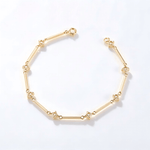 Lade Bild in die Galerieansicht, The Starlight Interlude | 14K Gold Lab-Grown Diamond Station Bracelet - LGG Jewelry