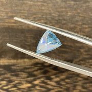 1.58 Ct Trillion Cut Fancy Blue Lab Diamond VS