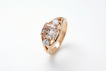 Charger l'image dans la visionneuse de galerie, 3.09CT Pink Cushion Engagement Ring