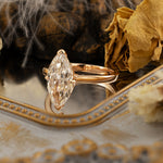 Load image into Gallery viewer, 3CT Marquise Cut Lab Diamond Solitaire Engagement Ring
