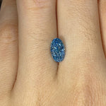 Lade Bild in die Galerieansicht, 1.116 Ct Oval Cut Fancy Blue Lab Diamond VS - LGG Jewelry