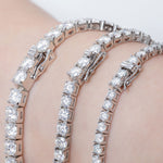 Load image into Gallery viewer, 14K Gold Round Cut Lab Grown Diamond 4 Prongs Tennis Bracelet - LGG Jewelry
