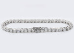 Load image into Gallery viewer, 14K Gold Round Cut Lab Grown Diamond 4 Prongs Tennis Bracelet - LGG Jewelry
