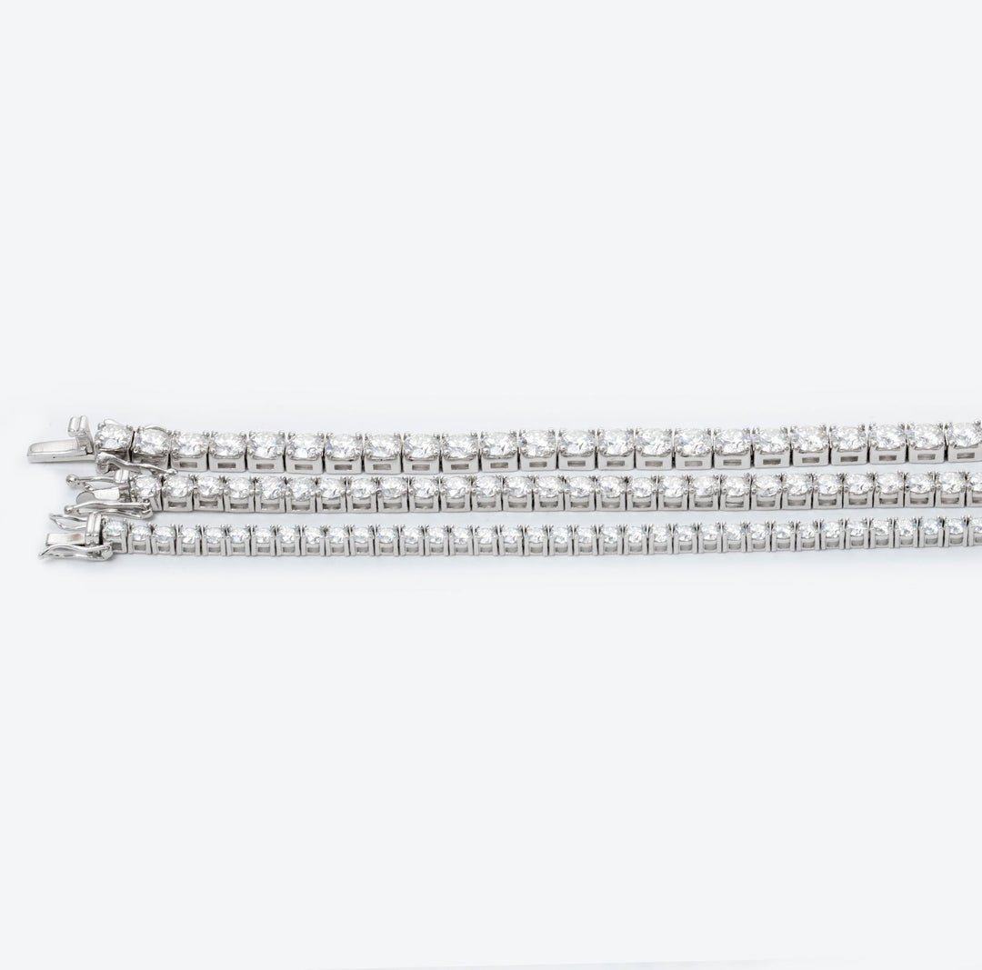 14K Gold Round Cut Lab Grown Diamond 4 Prongs Tennis Bracelet - LGG Jewelry
