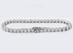 Lade Bild in die Galerieansicht, 14K Gold Round Cut Lab Grown Diamond 4 Prongs Tennis Bracelet - LGG Jewelry