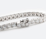 Lade Bild in die Galerieansicht, 14K Gold Round Cut Lab Grown Diamond 4 Prongs Tennis Bracelet - LGG Jewelry