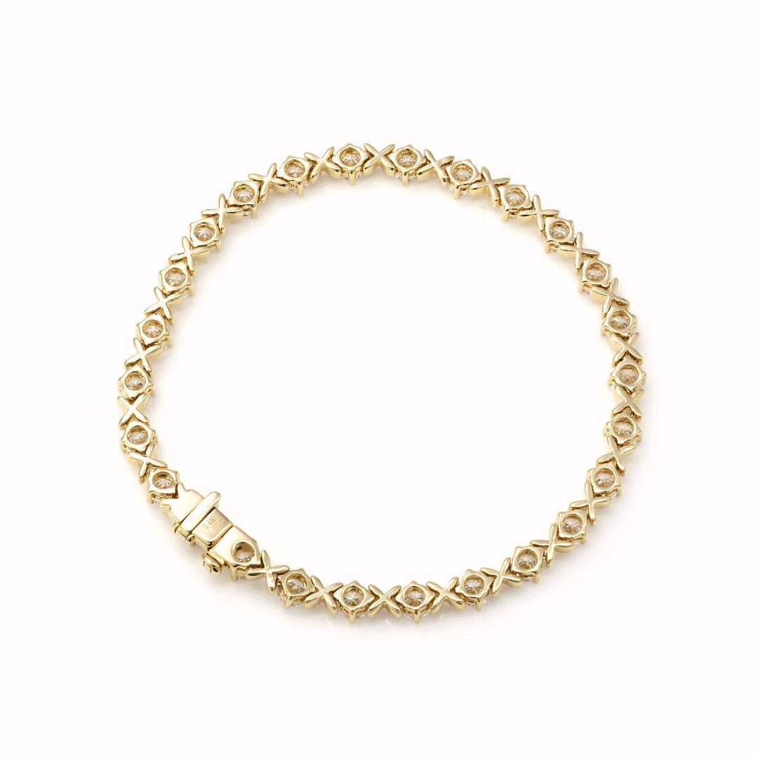 14K Yellow Gold Tennis Bracelet - LGG Jewelry