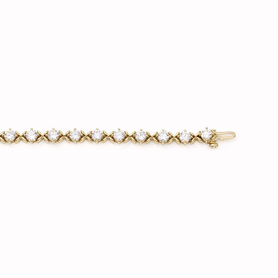 14K Yellow Gold Tennis Bracelet - LGG Jewelry
