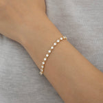 Lade Bild in die Galerieansicht, 14K Yellow Gold Tennis Bracelet - LGG Jewelry