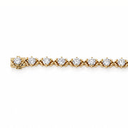 14K Yellow Gold Tennis Bracelet - LGG Jewelry
