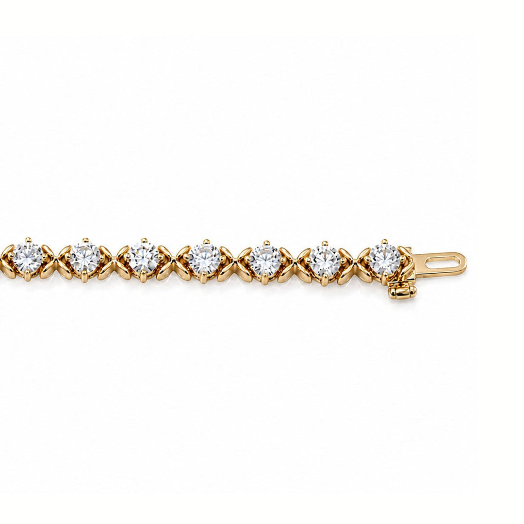 14K Yellow Gold Tennis Bracelet - LGG Jewelry