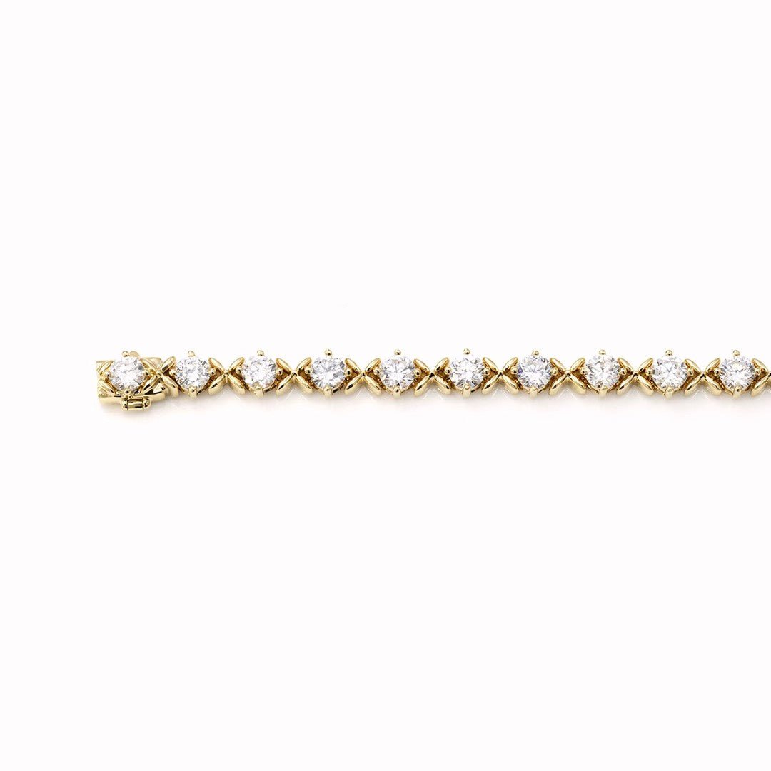 14K Yellow Gold Tennis Bracelet - LGG Jewelry
