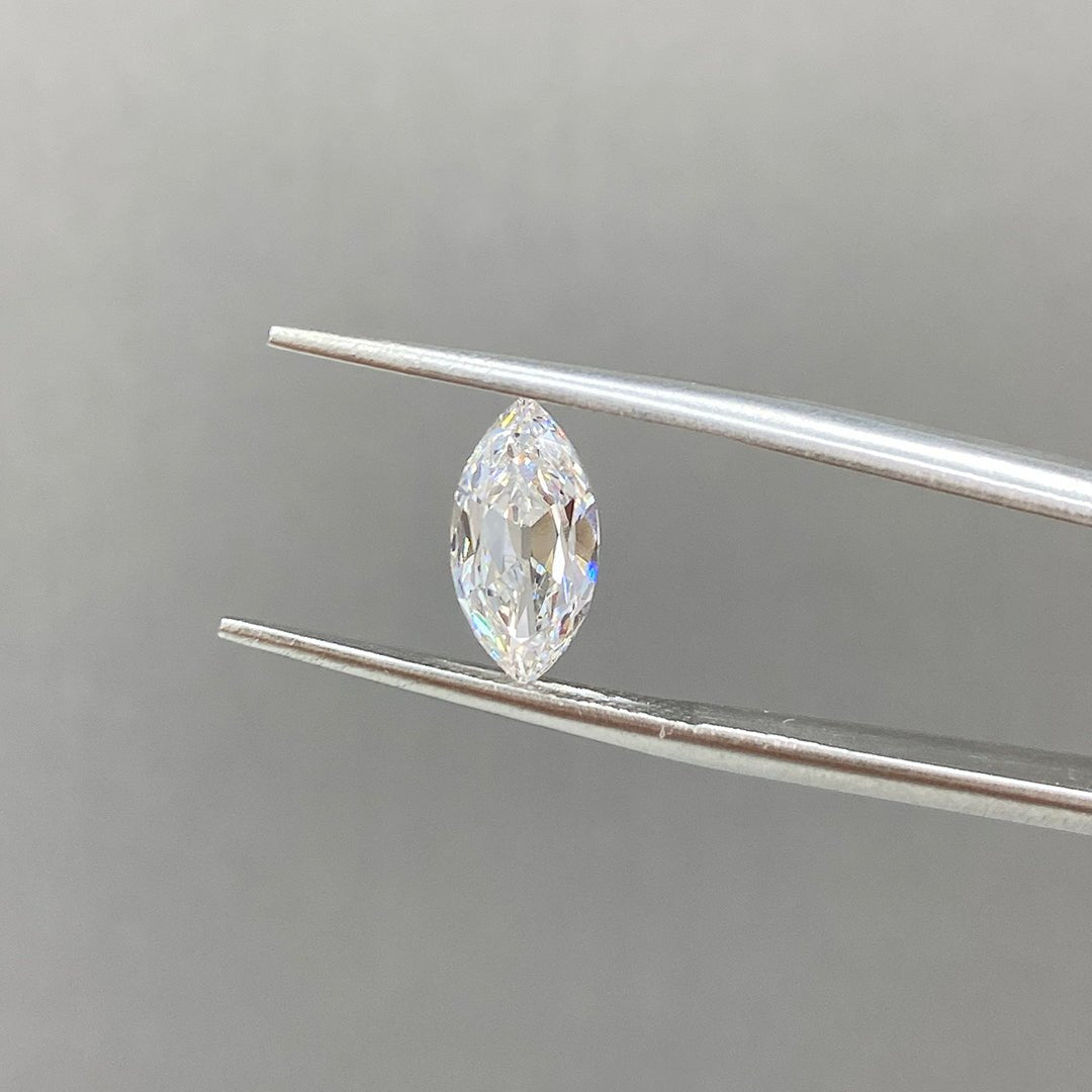 1.555CT Antique Old Mine Marquise Cut Lab Diamond DEF VS - LGG Jewelry