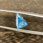 Lade Bild in die Galerieansicht, 1.58 Ct Trillion Cut Fancy Blue Lab Diamond VS - LGG Jewelry
