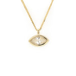 Lade Bild in die Galerieansicht, 1.61CT East-West Marquise Gold Wheat Chain Necklace in 14K Yellow Gold - LGG Jewelry