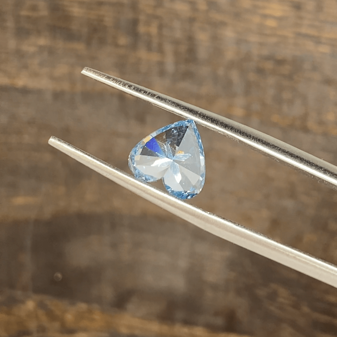1.685 Ct Heart Shape Fancy Blue Lab Diamond VS1 - LGG Jewelry