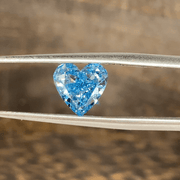 1.685 Ct Heart Shape Fancy Blue Lab Diamond VS1 - LGG Jewelry
