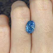 1.773 Ct Oval Cut Fancy Blue Lab Diamond SI1 - LGG Jewelry