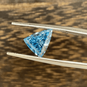 1.876 Ct Trillion Cut Fancy Blue Lab Diamond VS2 - LGG Jewelry