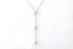 Lade Bild in die Galerieansicht, 18K Yellow Gold 1CT Pear Cut Necklace - LGG Jewelry