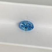 1.9 Ct Oval Cut Fancy Blue Lab Diamond VS - LGG Jewelry