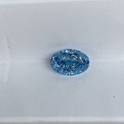 1.939 Ct Oval Cut Fancy Blue Lab Diamond VS - LGG Jewelry