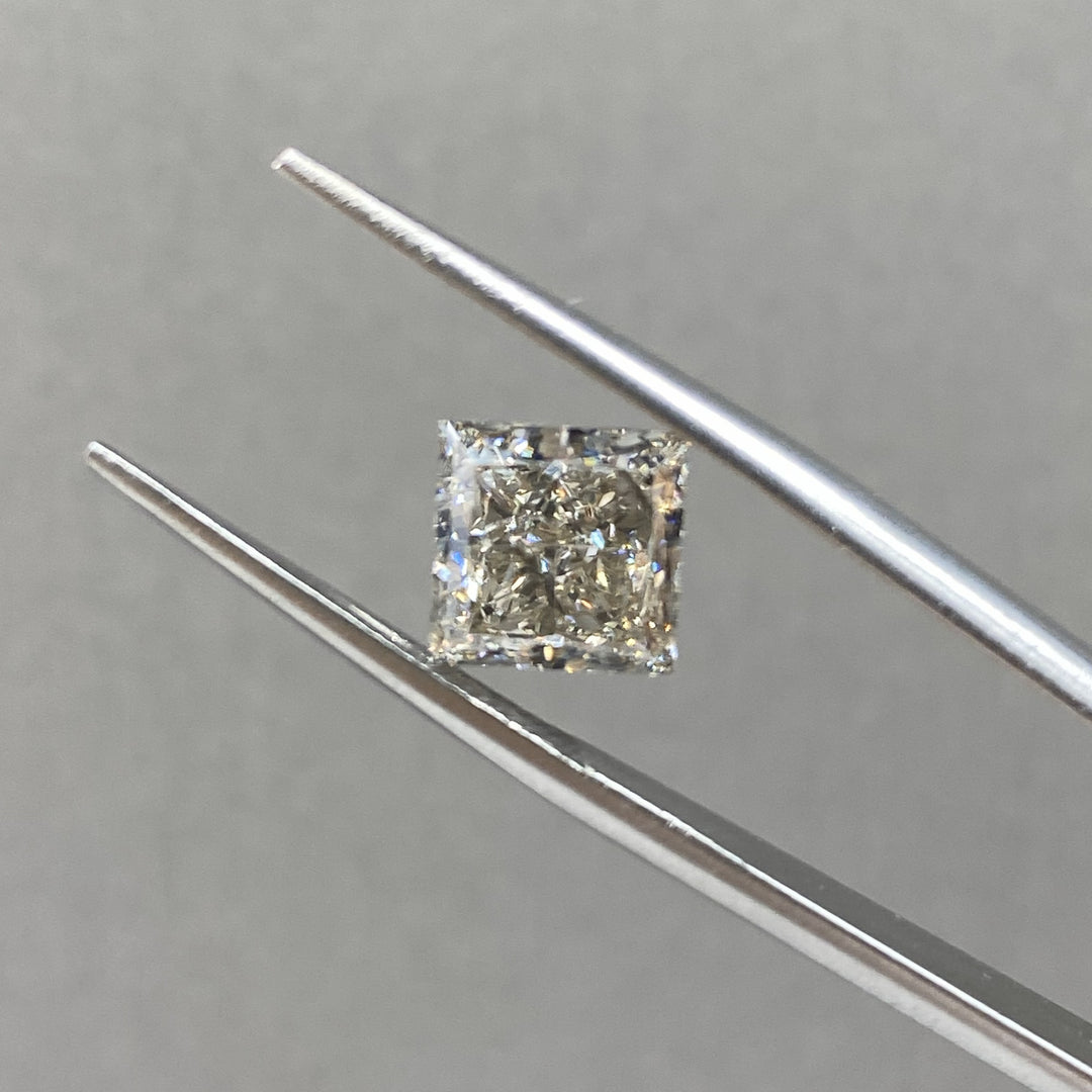 Champagne Princess Cut Lab Diamond 2.510Ct VS