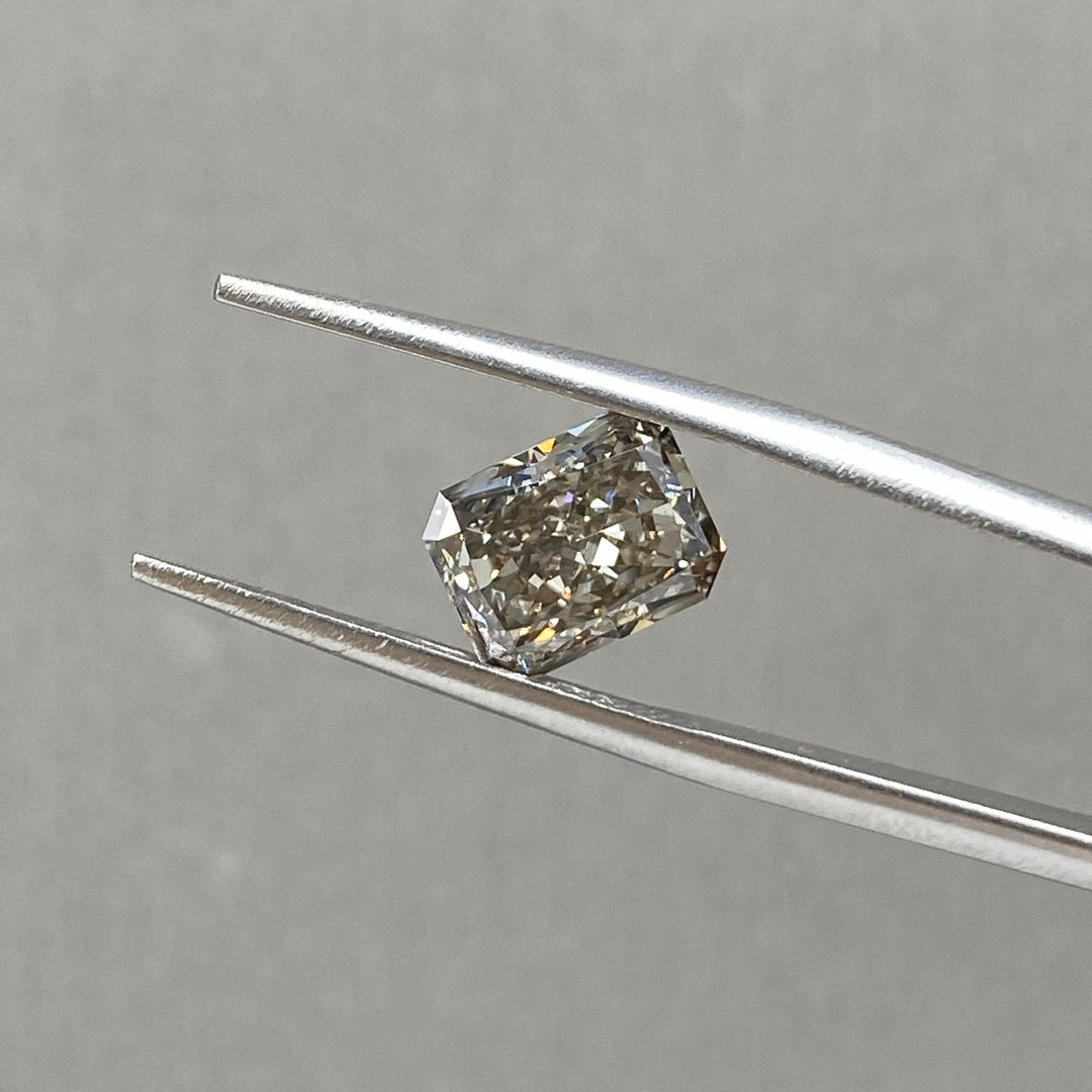 Champagne Radiant Cut Lab Diamond 2.134 Ct VS