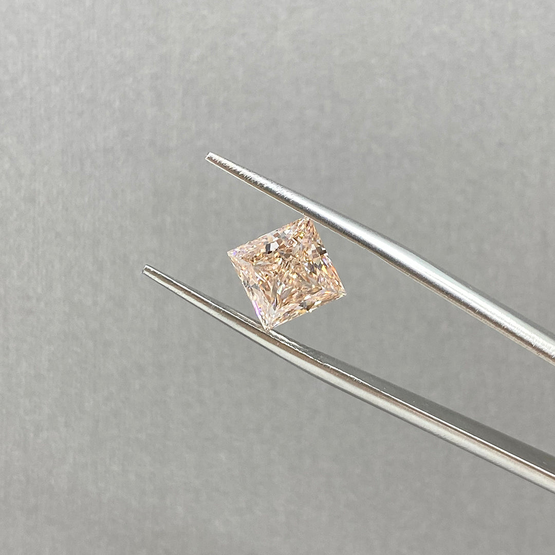 Champagne Princess Cut 2.685Ct  Lab Diamond VS