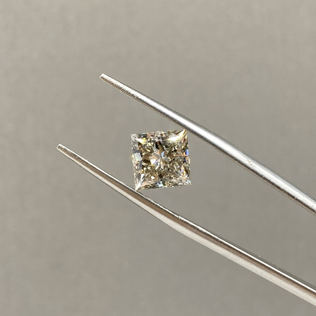 Champagne Princess Cut Lab Diamond 2.281Ct VS