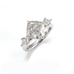 Load image into Gallery viewer, 3ct  Cushion Cut Lab Ddiamond Three-Ttone Engagement Ring
