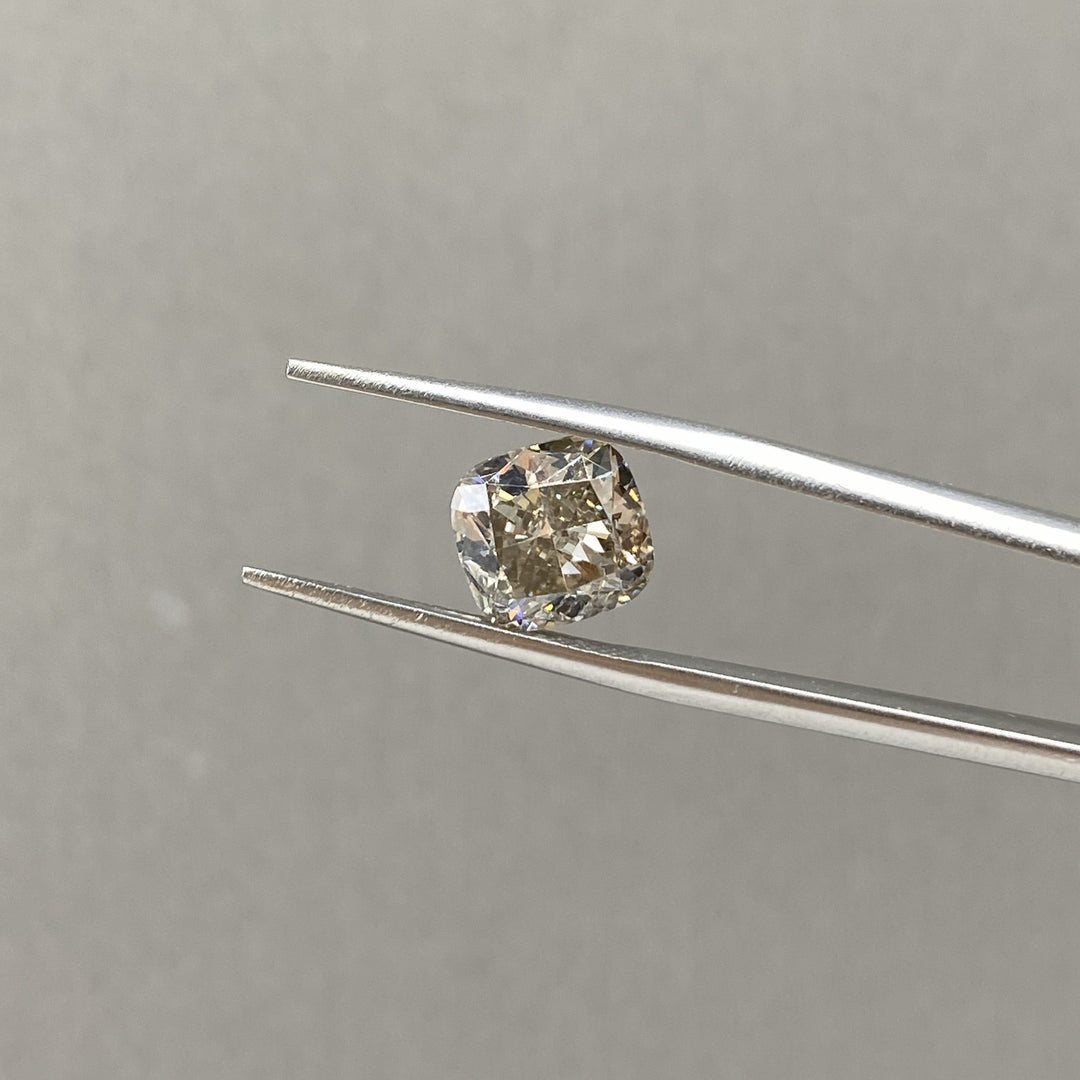 Champagne Cushion Cut Lab Diamond 3.016 Ct VS