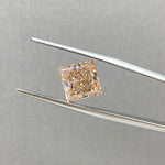 Load image into Gallery viewer, Champagne Princess Cut 2.75 Ct  Lab Diamond VS
