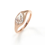 Load image into Gallery viewer, 2Ct Pear Shape Lab Diamond  Solitaire Engagement Ring

