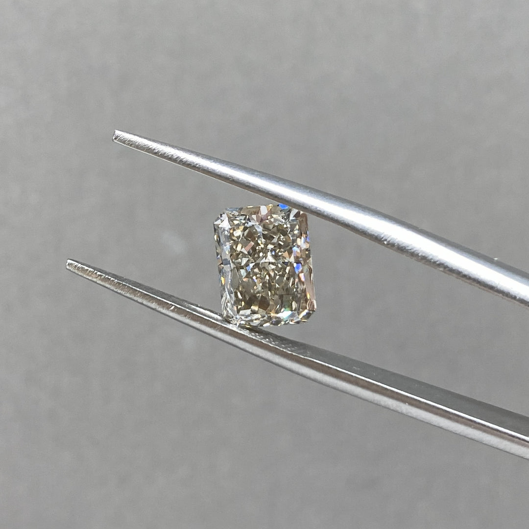 Champagne Radiant Cut Lab Diamond 2.447Ct VS