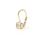 Lade Bild in die Galerieansicht, 1CT Asscher Cut Drop Earrings in 14K Yellow Gold - LGG Jewelry