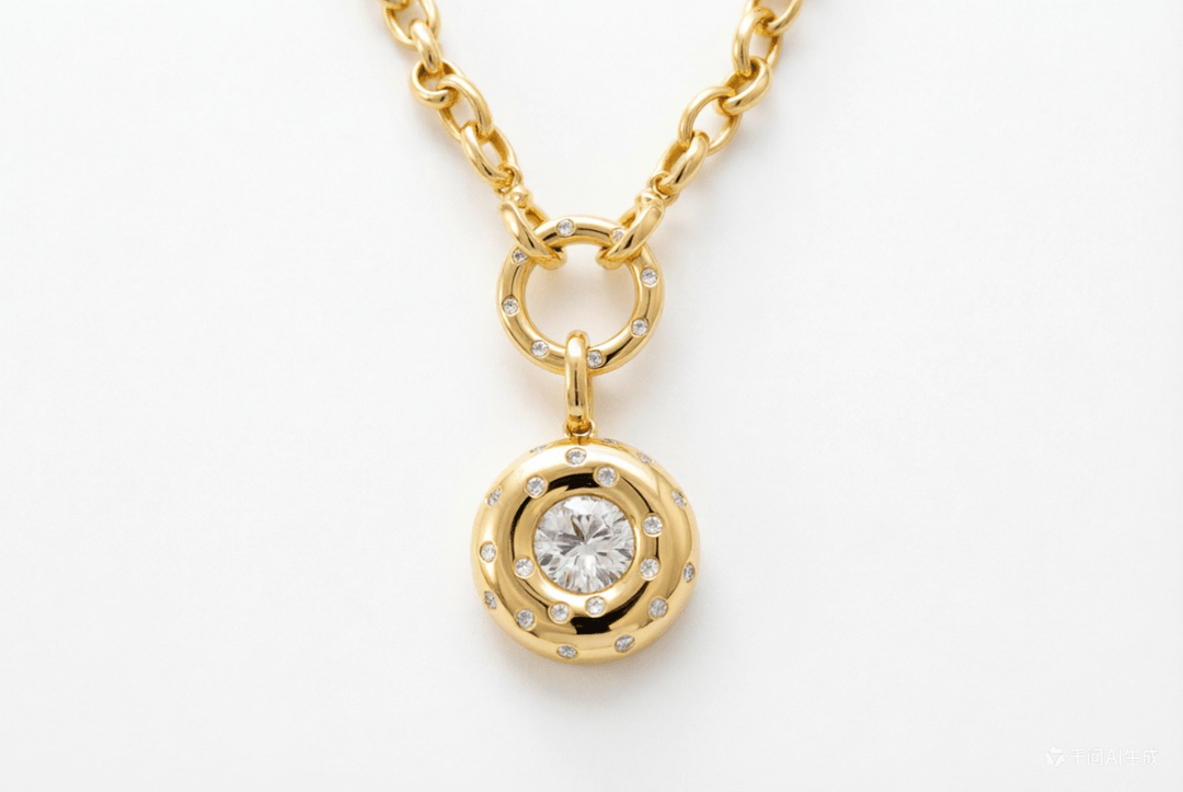 1CT Round Cut Pendant Necklace - LGG Jewelry