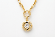 1CT Round Cut Pendant Necklace - LGG Jewelry