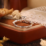 Lade Bild in die Galerieansicht, 2 CT Radiant Cut Lab Diamond Bubble Band Engagement Ring - LGG Jewelry