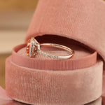 Load image into Gallery viewer, 2.04 Ct Radiant Cut Fancy Pink Lab Diamond Halo Engagement Ring - LGG Jewelry
