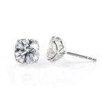 Load image into Gallery viewer, Tulip Diamond Stud Earrings - Round Cut Lab Created Diamonds
