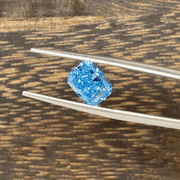 2.06 Ct Radiant Cut Fancy Blue Lab Diamond VS - LGG Jewelry